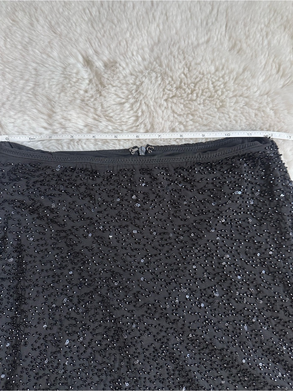 Oh Polly Black Sequin Mini Skirt - Picture 8 of 10